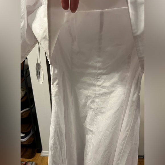 STAUD Palermo Off the Shoulder Stretch Poplin Dress - Picture 8 of 13